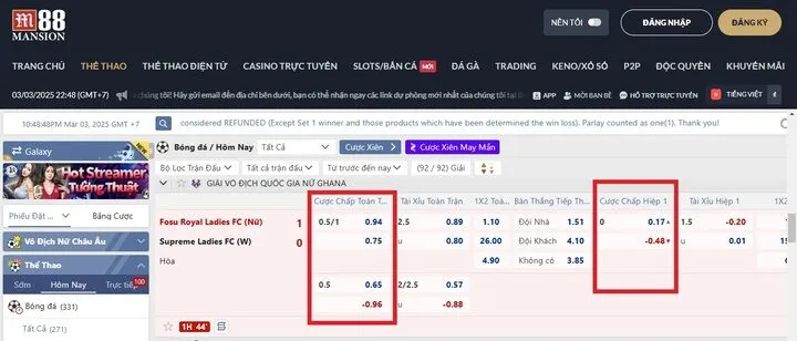 Giải mã một số thuật ngữ thường gặp khi chơi Kèo Handicap